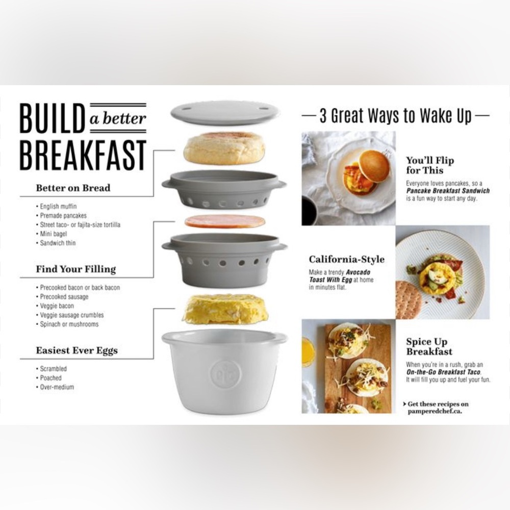 Pampered chef breakfast sandwich maker